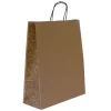 Sac kraft poignées torsadées Jungle noir - 36 x 12 x 41 cm