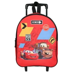 Sac maternelle à roulettes Cars - 1 compartiment - 10L - rouge - Bagtrotter