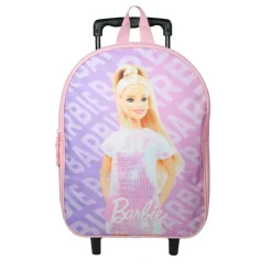 Sac maternelle à roulettes Barbie - 1 compartiment - rose - Bagtrotter