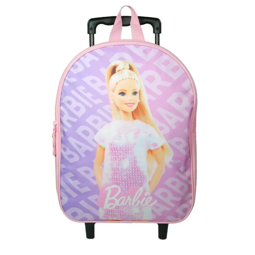 Sac maternelle à roulettes Barbie - 1 compartiment - rose - Bagtrotter