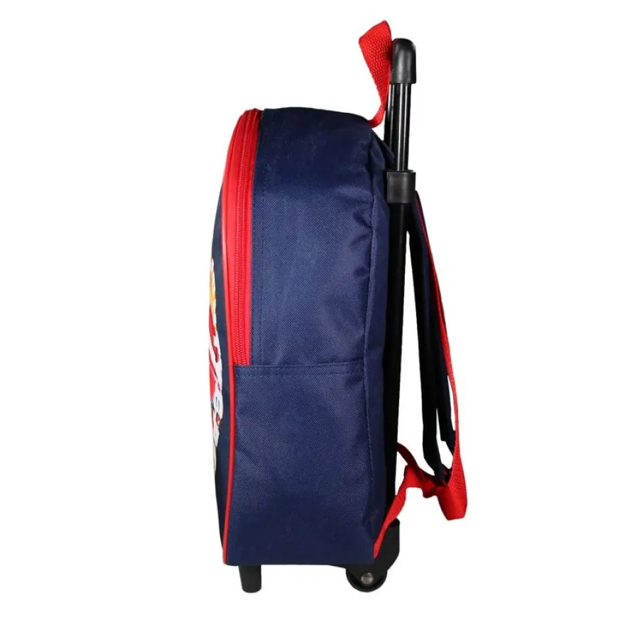 Sac maternelle à roulettes Cars - 1 compartiment - bleu - Bagtrotter