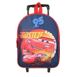 Sac maternelle à roulettes Cars - 1 compartiment - bleu - Bagtrotter