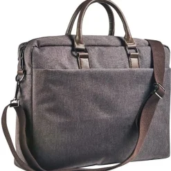 Sacoche pour ordinateur portable 15.6" - Cristo - élégance et fonctionnalité - marron
