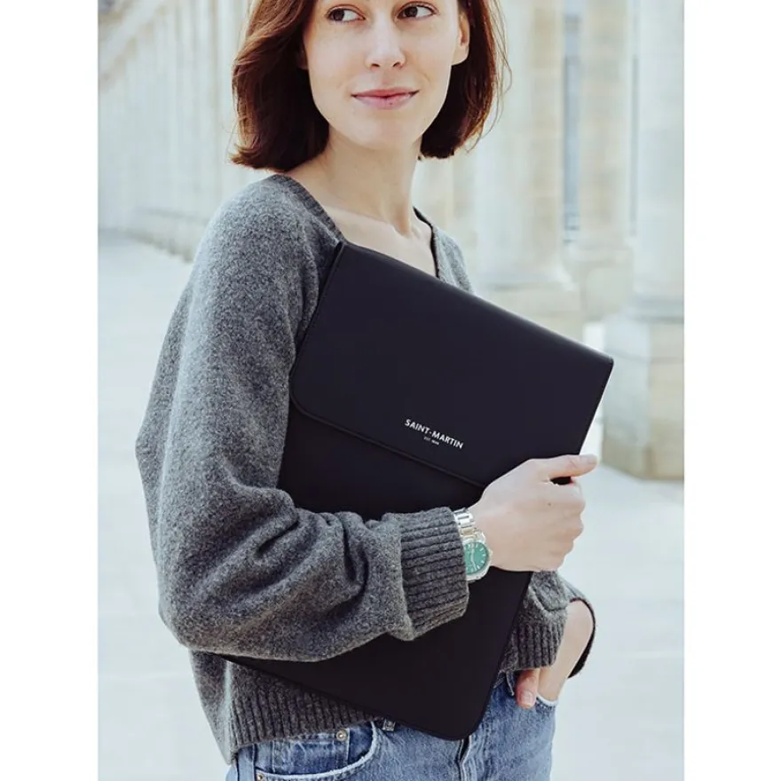 Saint-Martin - Housse d'ordinateur modulable noir Andrea - 13" - Viquel