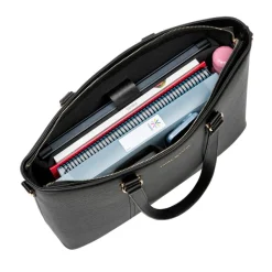 Saint-Martin - Sac cabas pour ordinateur noir Alba _ 1 compartiment - 15,6" - Viquel