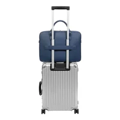 Saint-Martin - Sacoche ordinateur bleu Camille - 1 compartiment - 15,6" - Viquel