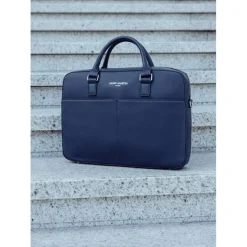 Saint-Martin - Sacoche ordinateur bleu Camille - 1 compartiment - 15,6" - Viquel