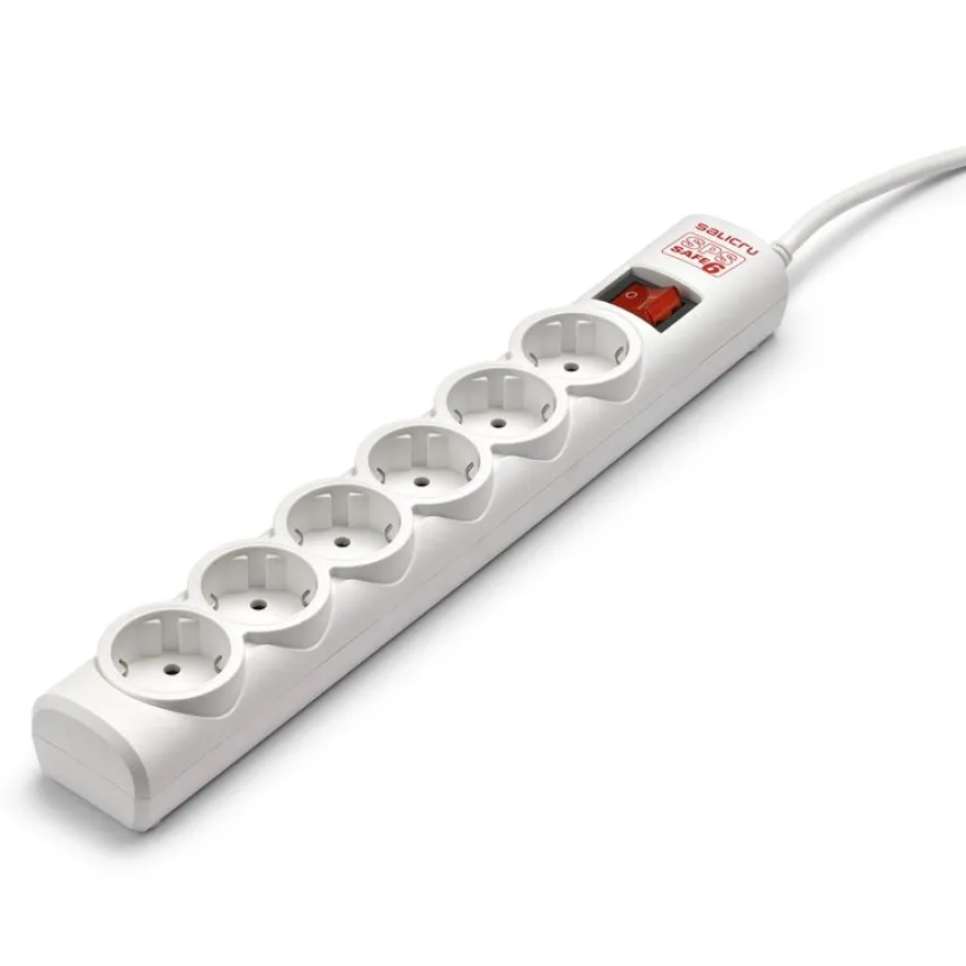SALICRU SPS SAFE 6 - Multiprise avec interrupteur 6 prises - 1,5m