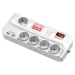 SALICRU SPS SAFE MASTER - Protection contre les surtensions - CA 250 V - connecteurs de sortie : 5 - 1.8 m cordon