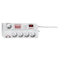 SALICRU SPS SAFE MASTER - Protection contre les surtensions - CA 250 V - connecteurs de sortie : 5 - 1.8 m cordon