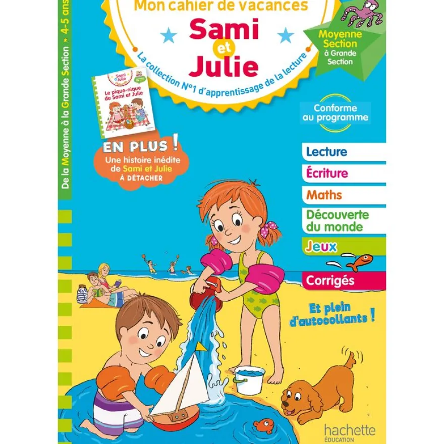 Sami et Julie - De la Moyenne à la Grande Section - Cahier de vacances