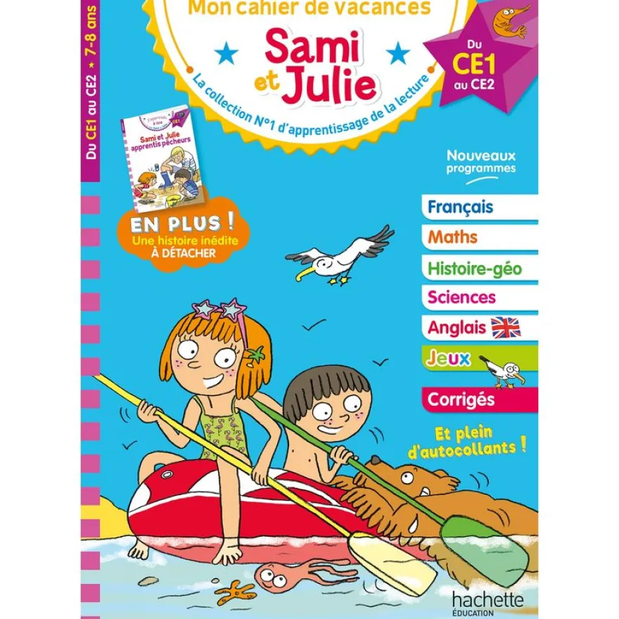 Sami et Julie - Du CE1 au CE2 - Cahier de vacances