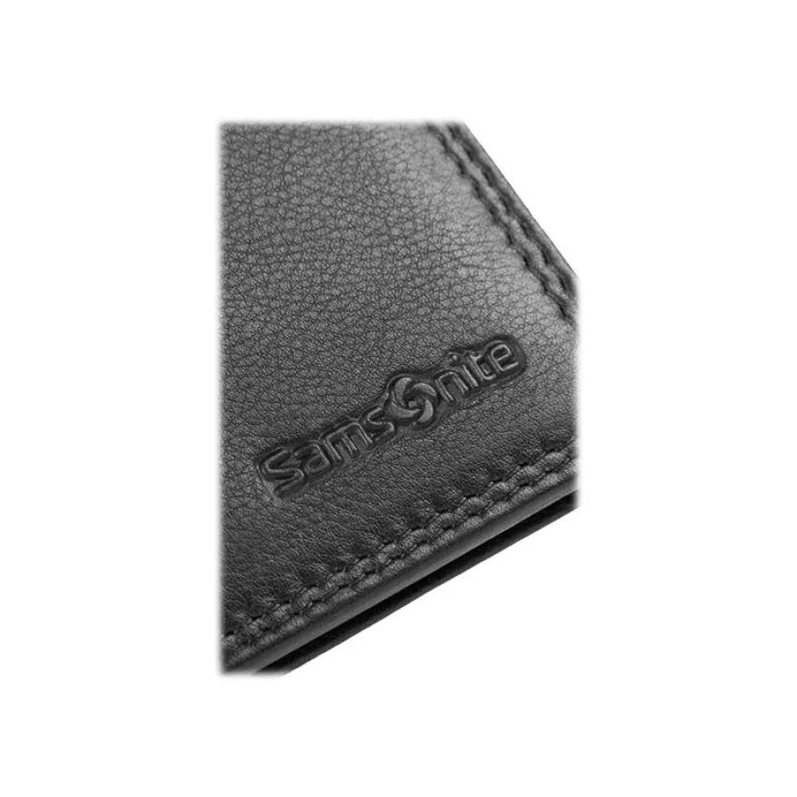 Samsonite Attack SLG M - Portefeuille cuir noir