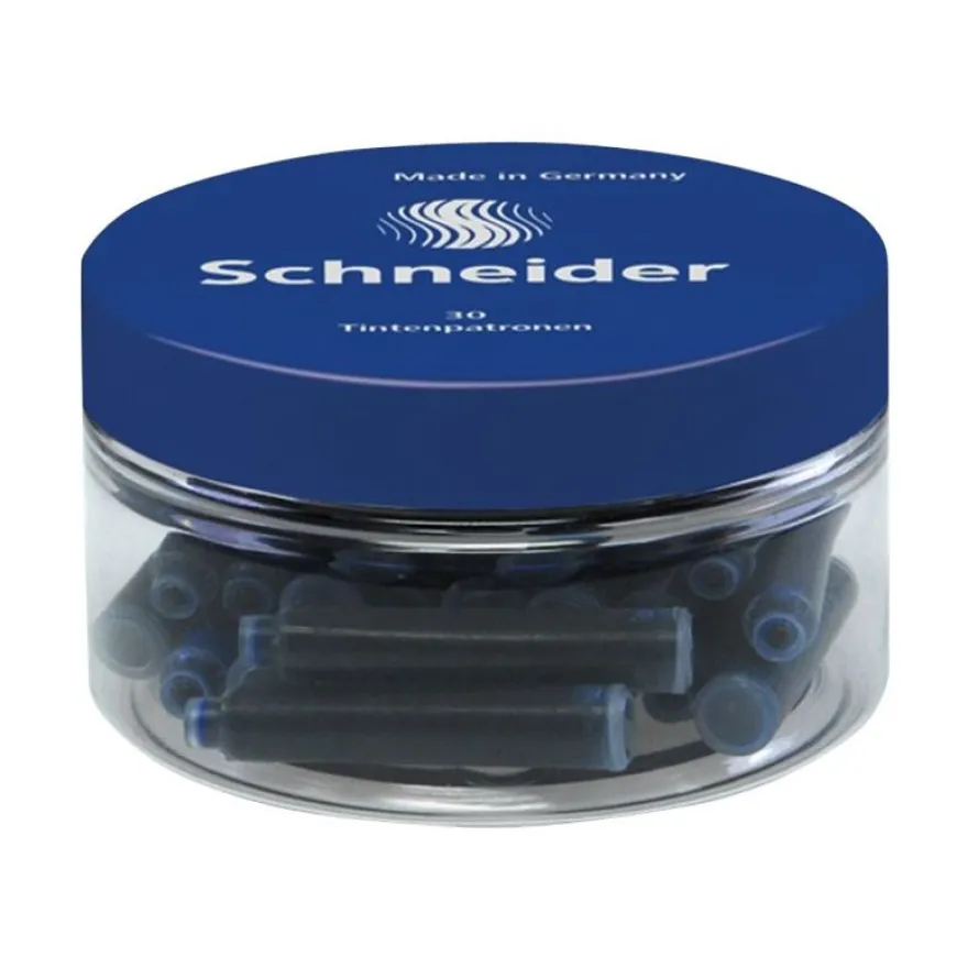 Schneider - 30 cartouches d'encre - bleu