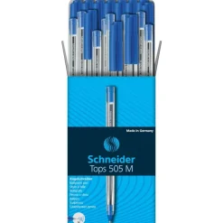 Schneider Tops 505 - 50 Stylos à bille - bleu - moyen
