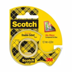 Scotch - Ruban adhésif - 12 mm x 6,3 m - double face