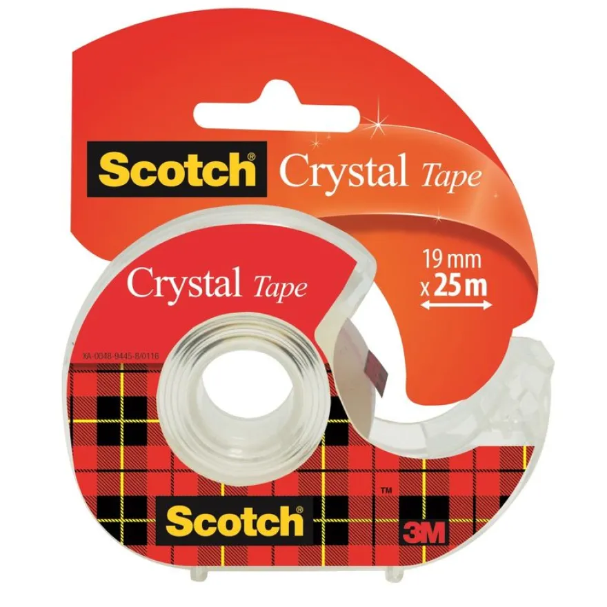Scotch Crystal - Ruban adhésif - 19 mm x 25 m - transparent