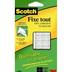 Scotch Fixetout - Pâte adhésive : pack de 84 carrés