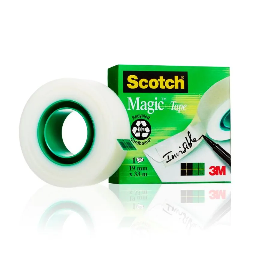 Scotch Magic - Ruban adhésif - 19mm x 33 m - invisible