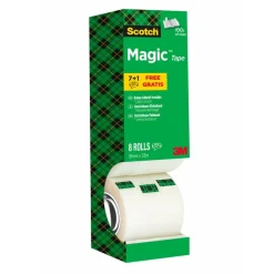 Scotch Magic 8-1933R8 - Ruban de bureau - 19 mm x 33 m (pack de 8)