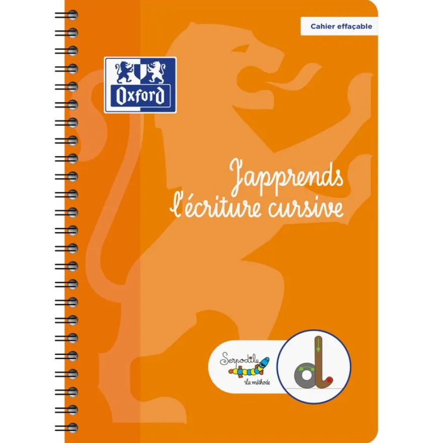 Serpodile - Cahier d'apprentissage en ecriture cursive - format A5 (148x210) - 78 pages