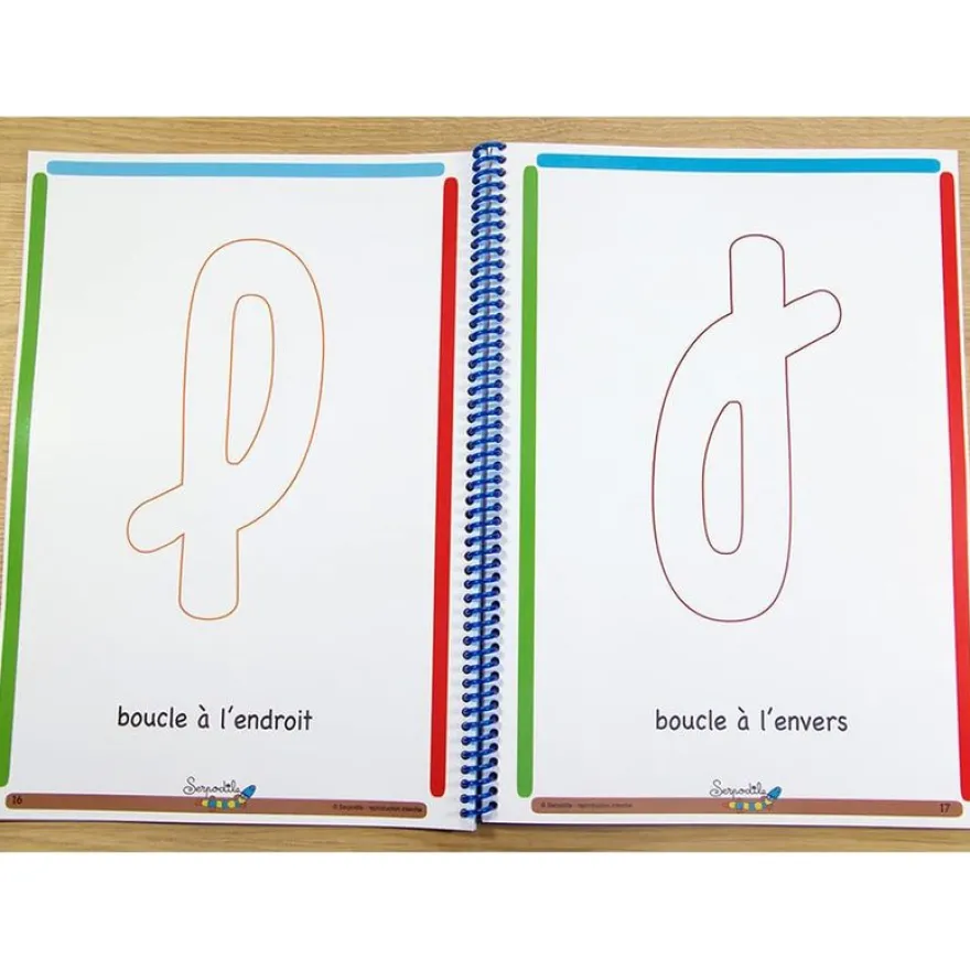 Serpodile - Cahier Je m'entraine à écrire en écriture cursive - A5