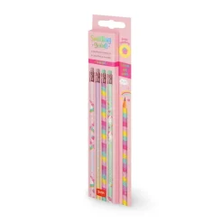 Set de 4 crayons à papier hb parfumés unicorn