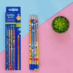 Set de 4 crayons à papier hb parfumés space