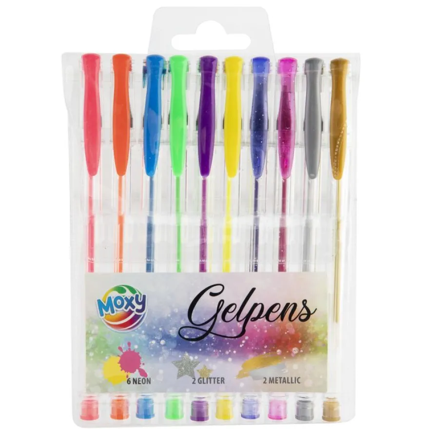 Set de 10 stylos gel