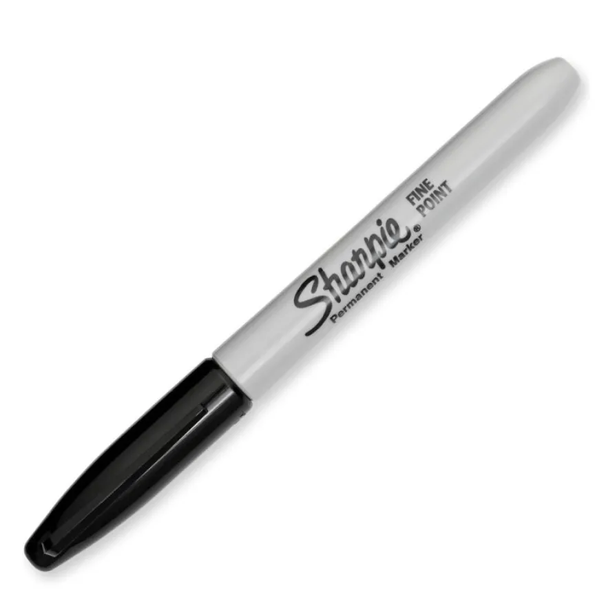 Sharpie - Pack de 12 marqueurs permanents - pointe fine - noir