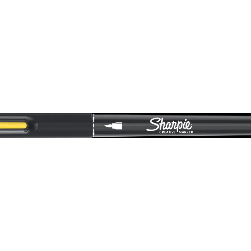 Sharpie Creative - Marqueur - non permanent - jaune - encre acrylique à base d'eau - 1.2 mm