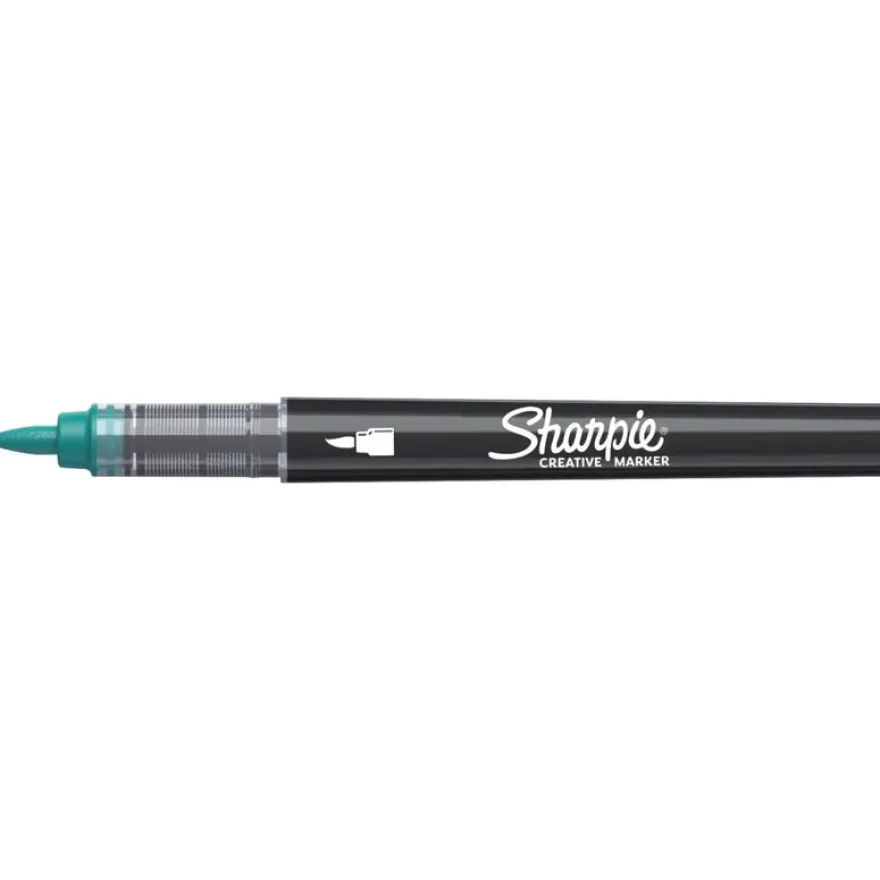 SHARPIE CREATIVE MARKERS feutres acrylique - Pointe pinceau - Vert Émeraude