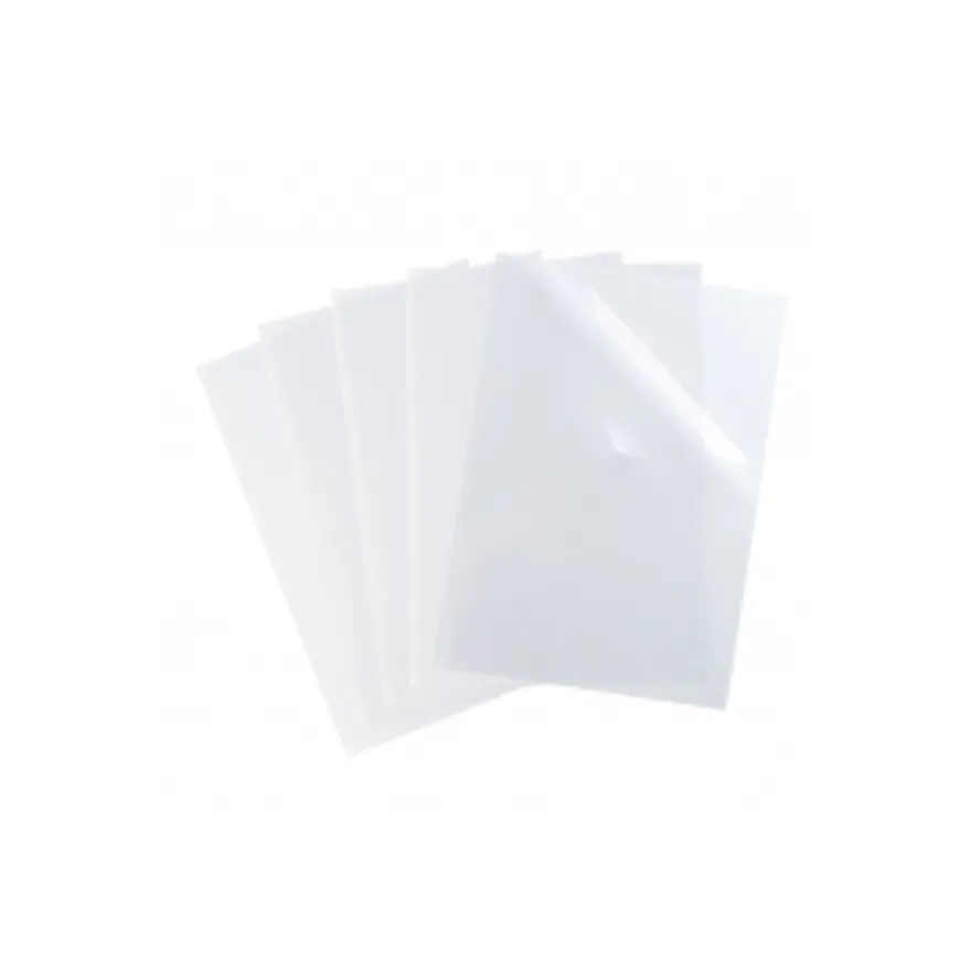 SHINE - 10 Pochettes coin - A4 - pour 25 feuilles - 12/100 - transparent