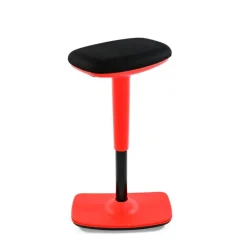 Siege Technique LED - tabouret assis-debout - hauteur réglable jusqu'à 76 cm - rouge