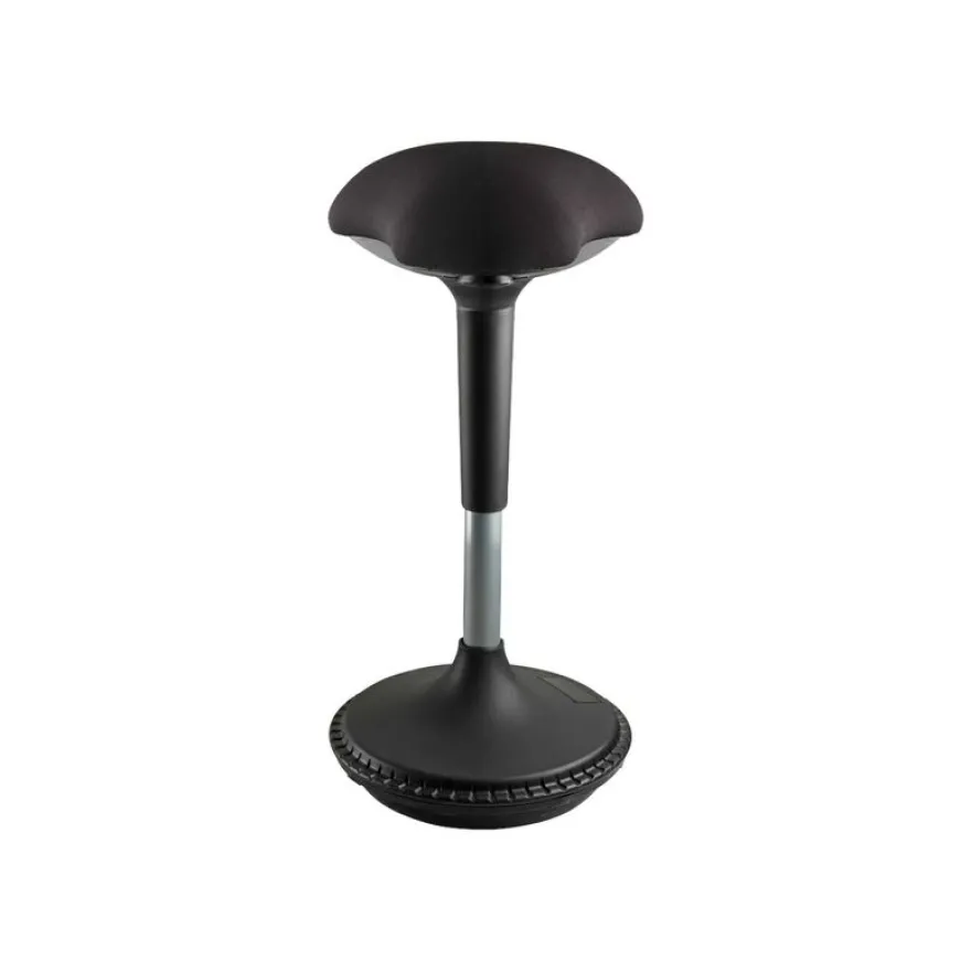 Siege technique MOOVE - tabouret assis-debout ergonomique - hauteur réglable jusqu'à 89 cm - noir