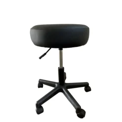 Siège technique GUALI - tabouret assis-debout - hauteur réglable jusqu'à 57 cm - noir