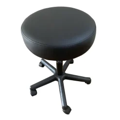 Siège technique GUALI - tabouret assis-debout - hauteur réglable jusqu'à 57 cm - noir