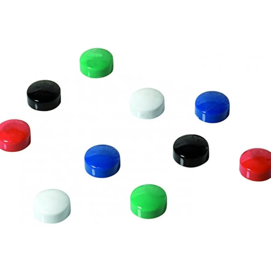 Sign - 10 Aimants - 0,9 cm de diamètre - couleurs assorties