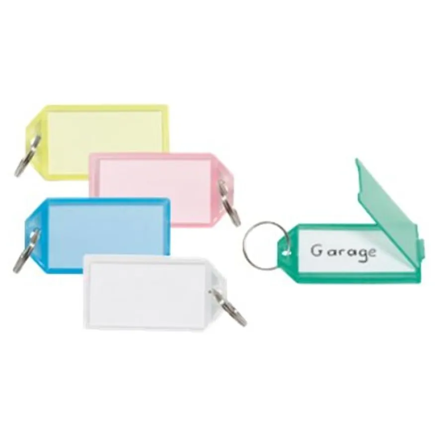 Sign - 5 Porte-clés - 56 x 29 mm - plastique - couleurs assorties