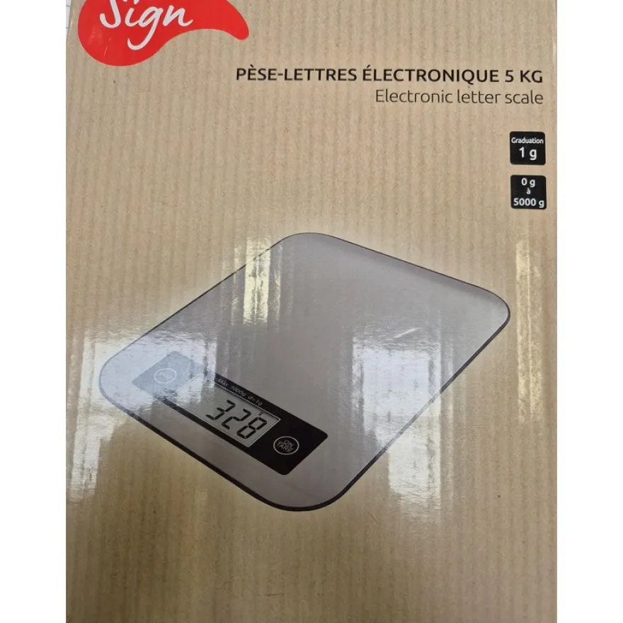 Sign Office - Balance pèse-lettres électronique - 5 kg