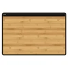 Silva by CEP - Sous-main avec rabat transparent - 58,5 x 38,5 cm - noir, bambou