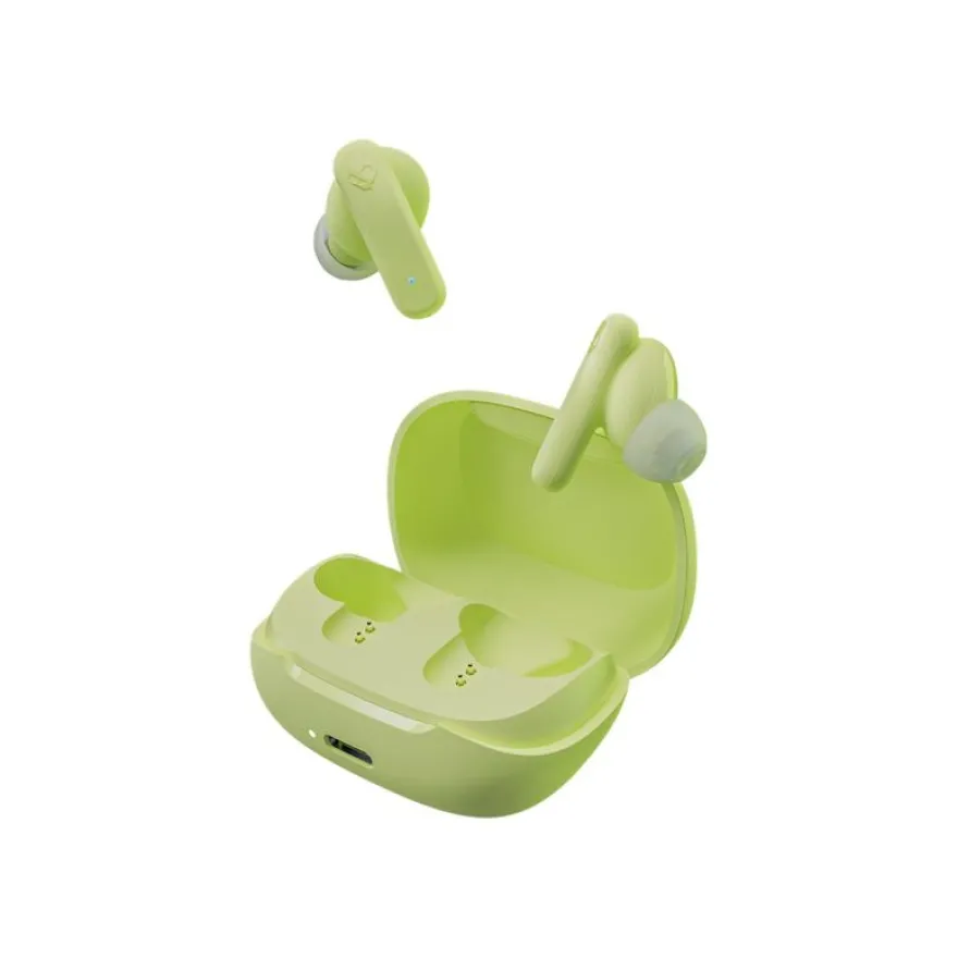 Skullcandy Smokin Buds - Écouteurs sans fil avec micro - intra-auriculaire - isolation acoustique - vert