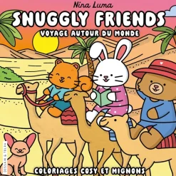 Snuggly friends - Voyage autour du monde - Nina Luma - Coloriages cosy et mignons - Cosy colo