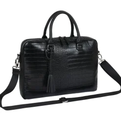 Sofia Croco - sacoche ordinateur 15,6'' - noir