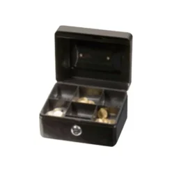 Solveig - Caisse à monnaie 15 x 12 x 8 cm - noir