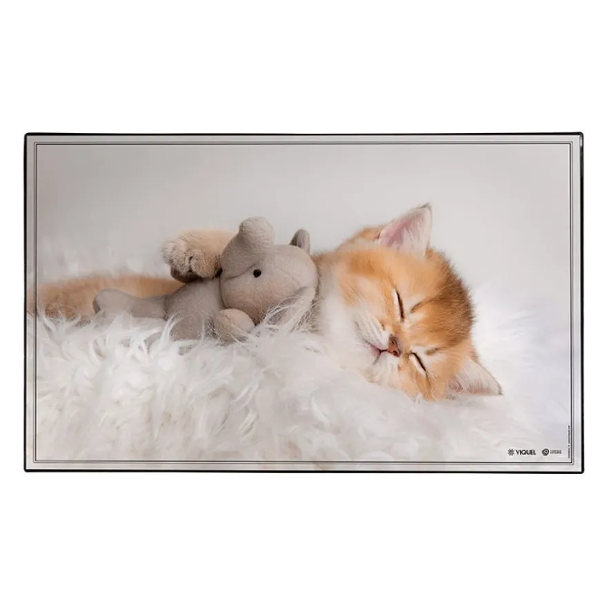 Sous-main Animaux 4 visuels - 59,5 x 36,2 cm - Assortis - Viquel