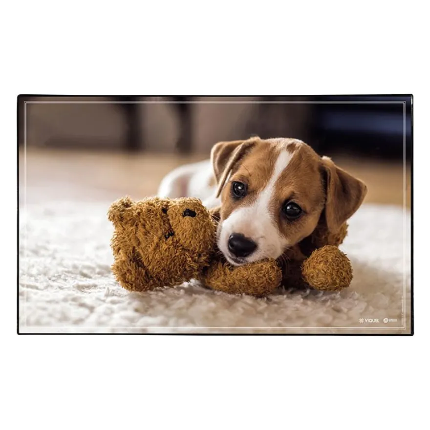 Sous-main Animaux Chaton + Chiot - 59,5 x 36,2 cm - Assortis - Viquel