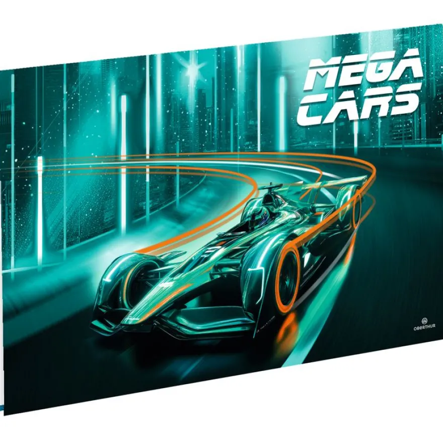 Sous-main double Megacars/Megabikes - 55 x 37 cm - Oberthur