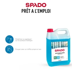 SPADO PRO - Produit de nettoyage vitres - bouteille 5 L