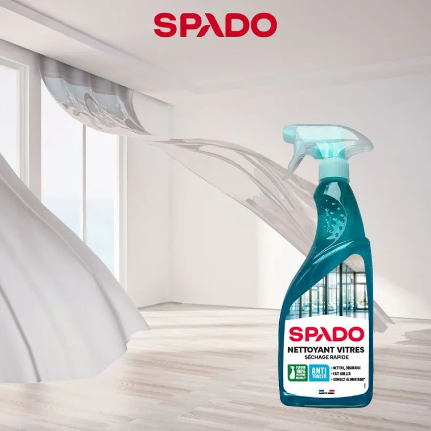 SPADO PRO - Produit de nettoyage vitres - vaporisateur 750 ml